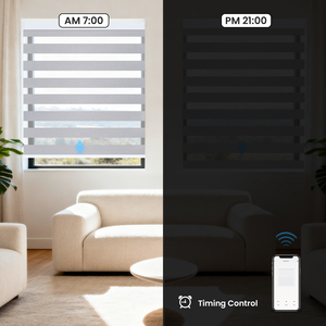 Không dây thông minh điều khiển từ xa tuya ZigBee App tự động Powered Dual Layer lọc ánh sáng cơ giới Zebra rèm - Product Image 4