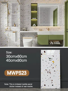 自己粘着ビニールコンタクトペーパー<span class=keywords><strong>PVC</strong></span>ピールアンドスティック壁紙大理石パターンキッチンバスルーム用防水3D壁紙 - Product Image 3