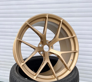 Изготовленные на заказ кованые диски из сплава класса люкс Santin Golden 5x120 вогнутые диски 18 19 20-дюймовые колеса для BMW Benz Honda - Product Image 6