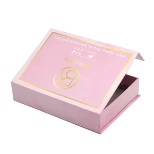 Большой фирменный логотип, роскошная перерабатываемая косметическая упаковка, бумажная коробка для косметики, подарочные коробки с магнитной крышкой