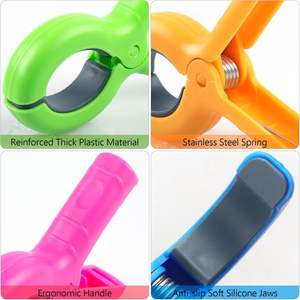 8 pinces à serviettes de plage en plastique robustes pour chaises de plage, chaises de piscine et croisières – Taille géante – Supports de serviettes - Product Image 5