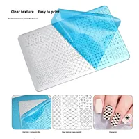 Nouvelle plaque de stamping pour nail art, motif grille de transfert en dentelle creuse française, modèle NSP-030 Zhejiang