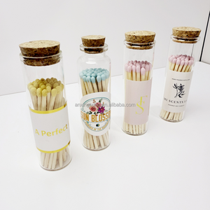 Wooden Matchsticks <strong>in</strong> Bottle Candle Aromatherapy New Custom Colorful <strong>Match</strong> Sticks <strong>in</strong> Glass <strong>Jar</strong> Bottle <strong>Matches</strong> - Product Image 3