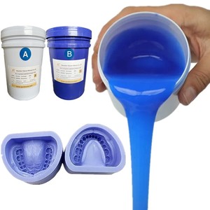 25 Shore a Platinum Cure a B Dos componentes Silicona líquida para laboratorio dental Fabricación de moldes dentales - Product Image 2