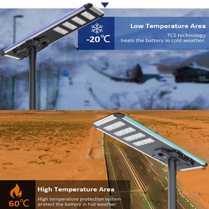 Lampione Stradale Solare a LED Integrato Tutto in Uno da 11000LM per Progetti Esterni, 120AH, per Ingegneria e Illuminazione Stradale - Product Image 6
