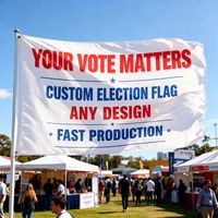 Drapeau imprimé sur mesure, bannière en tissu haute résolution avec graphismes éclatants pour événements commerciaux, sites sportifs, festivals, présentoirs de vente au détail