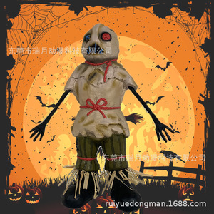Decoración de Halloween, Esqueleto de Espantapájaros, Accesorio Fantasma Hecho a Mano de Plástico, Decoración Interior para Adultos - Product Image 2