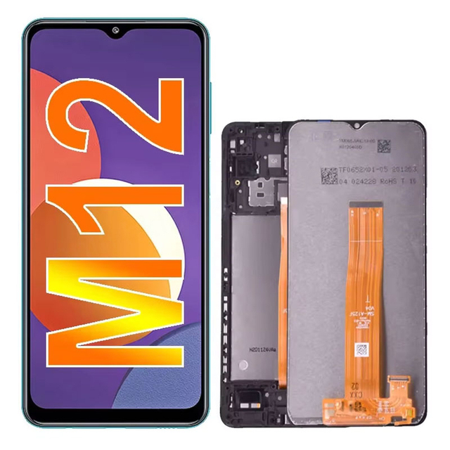 Spare Parts Display for Samsung Galaxy M12 A05 A15 A25 Lcd Screen,Original Lcd With Touch Screen for Mobile Phone M12 Display