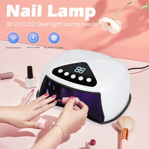 Lampu Kuku USB Portabel <span class=keywords><strong>UV</strong></span> <span class=keywords><strong>LED</strong></span> 32 Sinar Ganda Sensor Cerdas Pengeringan Cepat Timer Digital - Product Image 3