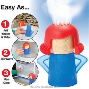 Nettoyeur à vapeur pour four à micro-ondes <span class=keywords><strong>Angry</strong></span> <span class=keywords><strong>Mama</strong></span>, nettoyeur à micro-ondes désinfectant avec du vinaigre et de l'eau pour les cuisines - Product Image 3