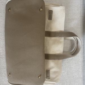 Bolso Tote de Lona Resistente de 24 Onzas, Color Taupe Otoñal, Gran Capacidad, Estilo Lujoso - Product Image 4