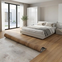 Revêtement de sol en vinyle PVC en rouleau, imperméable et durable, linoléum en rouleau, tapis de sol en plastique sur mesure pour la décoration commerciale et résidentielle