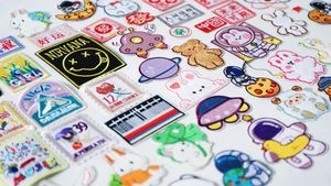 Tùy chỉnh đáng yêu Pet thêu các bản vá lỗi thiết kế logo cho hàng may mặc - Product Image 5