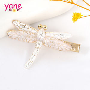 Ensemble de pinces et barrettes à <span class=keywords><strong>cheveux</strong></span> en résine écologique faites à la main avec motif de <span class=keywords><strong>libellule</strong></span> pour filles - Product Image 4