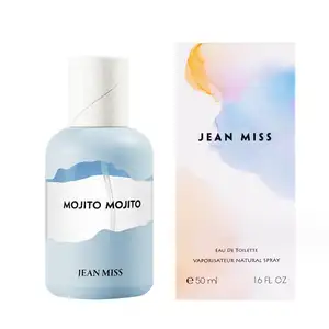 Pabrik grosir 50ml parfum wanita Mojito segar dan tahan lama pewangi bunga dan buah parfum siswa