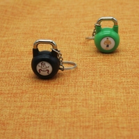 Llavero 1lb Mini 6 en 1 40 kg poignée réglable fabricant affaires Gym porte-clés hommes porte-clés peint Kettlebell porte-clés