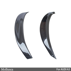For A3 S3 RS3 8V Style Real Carbon Fiber Material <b>Rear</b> <b>Spoiler</b> Trunk Wing 2013-2020 - Product Image 3
