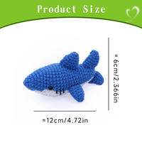 Décorations créatives en crochet en forme de requin mignon en polyester, ornements décoratifs pour porche et bureau, meilleur cadeau de maternité