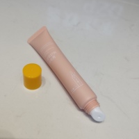 Tube cosmétique en plastique vide personnalisé pour baume à lèvres et rouge à lèvres avec applicateur, 15 ml