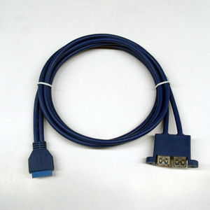 สายเคเบิลรวม Lung Kay IDC 20P เป็น USB 3.0 2Af พร้อมตัวล็อคสายเคเบิลข้อมูล - Product Image 4