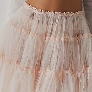 Banned Retro 50s Lola Lifeforms Vêtements <span class=keywords><strong>Jupon</strong></span> <span class=keywords><strong>Vintage</strong></span> Rose Maille Blush Volant Doux <span class=keywords><strong>Tulle</strong></span> Jupes pour Femmes - Product Image 5