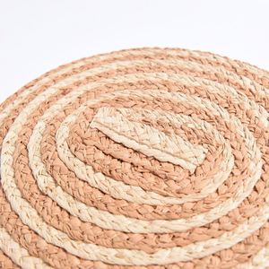 Nouveau Chapeau de Soleil d'Été 2025 pour Femme, Design Bicolore, en Paille de Raphia, Style Bob, Idéal Plage et Extérieur - Product Image 4