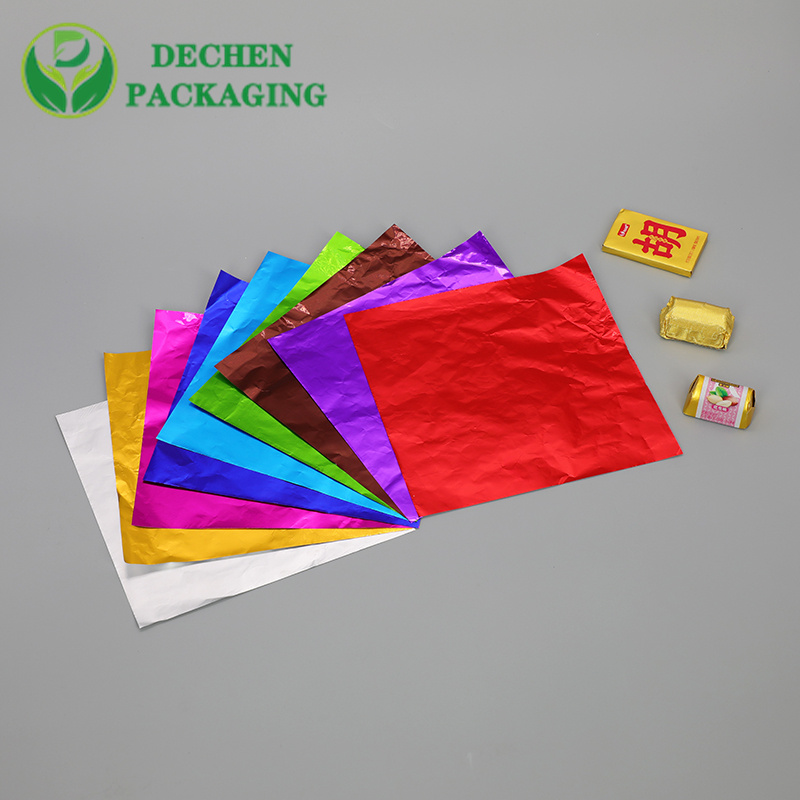 Raw MG PE Paper Roll Chocolate Wrap Aluminum Foil Color