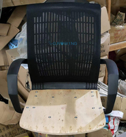 Vente en gros de fauteuil de direction moderne ergonomique inclinable pour ordinateur, chaise de bureau en maille pivotante, appuie-tête en tissu PP PU durable