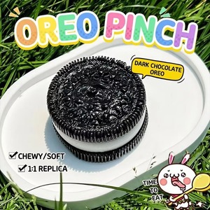 Cookie Squishy Mud Texture Squeeze Toy TPR Material Stress Relief Anxiety Relief <b>Fidget</b> Toy for Kids Cute Decompression Toy - Product Image 1
