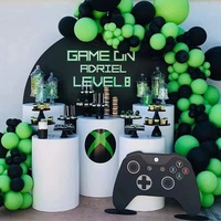 107pcs Green Game Theme Geburtstag Hintergrund Dekoration Luftballons Garland Arch Kits für Kinder Jungen Geburtstag Dekor Ballon Foto Prop