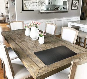 Napperon en Faux cuir en PVC, 1 pièce, en <span class=keywords><strong>vinyle</strong></span> lavable, lavable, anti-antidérapants, résistant à l'eau et à la chaleur - Product Image 3