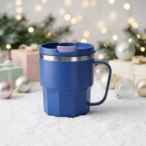 2025 gran oferta promoción BPA libre doble pared de acero inoxidable vaso de viaje taza de café con PP exterior 400ML - Product Image 5