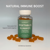 60 gommes de légumes, complément alimentaire avec vitamines C, A, B, E pour la santé immunitaire et le soutien digestif