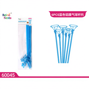 6 Soportes para Globos Azules para Decoración de Fiestas, Globos de Primera Calidad para Ambiente Festivo, Marca Peiyong, Modelo 60045 - Product Image 1