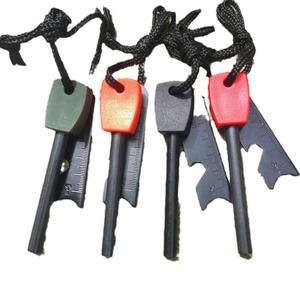 Large Solid <b>Fire</b> <b>Starter</b> Magnesium Rod With Bottle Opener Outdoor Gear Black - Product Image 5