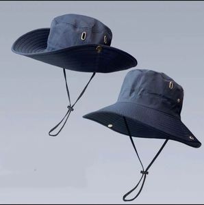 Custom Logo Screen Printed Waterproof Resistant UV Protection Wide Brim Nylon Boonie Fisherman Foldable <b>Bucket</b> <b>Hat</b> <b>with</b> <b>String</b> - Product Image 4