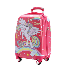 Bagage à main pour enfants pour garçon et <span class=keywords><strong>fille</strong></span>, <span class=keywords><strong>valise</strong></span> à roulettes avec 4 roues pivotantes, étui rigide pour le voyage des tout-petits - Product Image 3