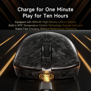 FURYCUBE 2.4GHz BT USB Optical RGB Backlit Ergonomic เมาส์เกมมิ่งไร้สายน้ำหนักเบา 3 โหมด 16000dpi PAW3315 สต็อก - Product Image 5