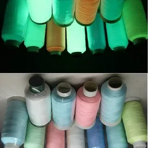 New Materials 150D Polyester Luminous Yarn Glowing Yarn Materials Luminous Knitting Thread For Shoes Bands