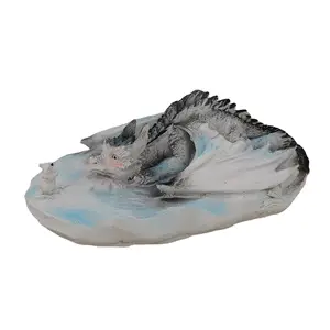 Novel Lovely Dragon And Mouse Art Sculpture Garden Decoration Home Desktop Ornaments Resin Crafts