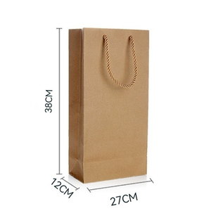 زجاجة نبيذ ، ورق كرافت مزدوج ، ورق بني مطبوع حسب الطلب ، معتمدة من مجلس رعاية الغابات (Fsc) للبيع بالجملة ، للمشروبات ، زجاجة بيرة النبيذ الأحمر - Product Image 4