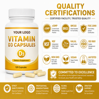 Complément Alimentaire Premium OEM Vitamine D3 50 000 UI – Gélules pour Adultes – Favorise la Santé des Os, des Dents et du Système Immunitaire – Stimulateur du Système Immunitaire