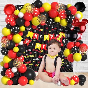 Kit d'arche de guirlande de ballons personnalisée, fournitures pour fête d'<span class=keywords><strong>anniversaire</strong></span>, bannière Joyeux <span class=keywords><strong>Anniversaire</strong></span> pour décorations d'<span class=keywords><strong>anniversaire</strong></span> sur le thème de <span class=keywords><strong>Minnie</strong></span> - Product Image 2