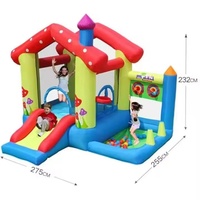 Château gonflable portable sur le thème des espaces spatiaux, idéal pour les petits espaces, fourni par l'usine, pour le jeu des enfants