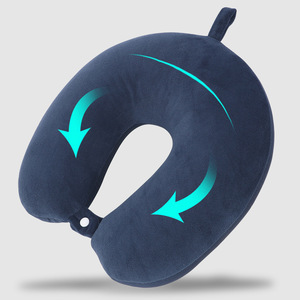 Cuscino da Viaggio a U Personalizzabile con Logo, Disponibile in Molti Colori, Cuscino per Collo in Schiuma a Particelle per Adulti, Ideale per Aereo - Product Image 3