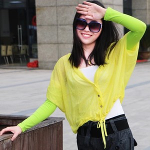 ปลอกแขนกันแดดผ้าไหมน้ำแข็งสำหรับฤดูร้อน ระบายอากาศได้ดี สีพื้น โพลีเอสเตอร์ เหมาะสำหรับวิ่ง ตกปลา ชายหาด ปั่นจักรยาน - Product Image 5