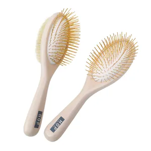 Wooden Double Side Dog Brush And Cat Brush Pet Grooming Comb For Removing Shedding Hair