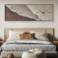 Peinture décorative moderne horloge murale cristal porcelaine peinture horloge restaurant chambre abstraite horloge nordique