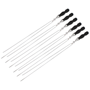 Brochetas de Acero Inoxidable para Asar Kebab, Brochetas Resistentes para Barbacoa, para Alitas de Pollo, Salchichas, <span class=keywords><strong>Champiñones</strong></span>, Accesorio para Parrilla - Product Image 6