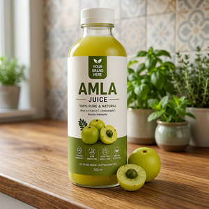 Jus d'Amla Naturel 500ml Pur Jus de Groseille Indienne Boisson Herbal Riche en Vitamine C Antioxydant Formule Bien-être Quotidien Immunité - Product Image 1